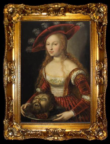 framed  unknow artist Salome mit dem Haupt Johannes des Taufers, ta009-2